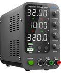 Variable DC Power Supply 0 To 32V 0 To 10A Switching Bench Power Supply With 20W USB C Quick Charge And USB A SPS 3010V front view