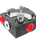 Beefy 3/4 NPT Hydraulic Flow Control Valve With Adjustable Flow And Relief 0 To 30 GPM 500 To 3000 PSI Variable Directional Control Valve