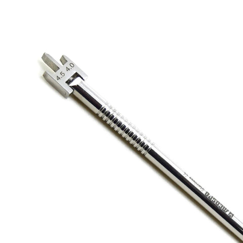 Pro Grade Orthodontic Bracket Height Gauge For Dental Labs Moveable Adjustable Locator Caliper Measuring Tool Stainless Steel Dentist Instrument For Precise Bracket Positioning And Calibration, 4.5-4.0 mm