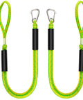 Fast Docking Bungee Dock Lines For Jet Ski PWC Seadoo WaveRunner Pontoon And Bass Boat with cleat clips, two-pack