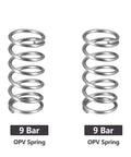9 Bar OPV Espresso Machine Spring Replacement Kit For Gaggia Classic Pro And Classic, two metal springs side by side.
