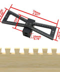 Top Shelf Dovetail Marking Jig And Mortise Layout Gauge For Hand Tool Woodworking Projects with measurements and detail.