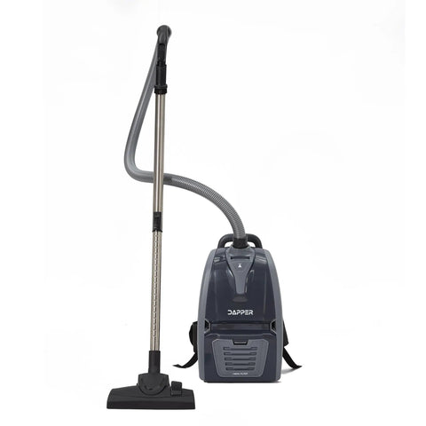 Dapper Commercial Backpack Vacuum Cleaner Lightweight 11Lb With HEPA Filter 2 In 1 Vacuum And Blower 50 Ft Cord 1200W For Hard Floors Carpet Stairs And Tight Spaces Ultimate Cleaning Solutions