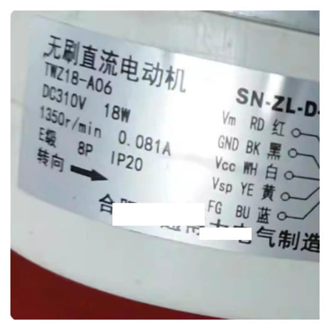 Label on Brushless DC Motor For Air Conditioners TWZ18-A06 1 Piece Replacement, High Efficiency Quiet HVAC Fan Motor