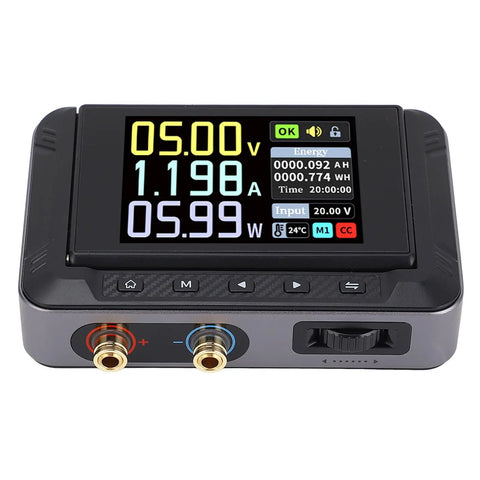 Plug And Play Adjustable CNC DC Voltage Regulator 30V 5A Portable Power Supply with digital display showing readouts.