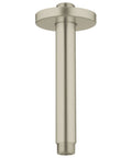 6 In Ceiling Shower Arm With One Half Inch NPT Threads, Scratch And Tarnish Resistant StarLight Finish, Built To Last For A Smooth Rain Shower Upgrade