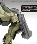 Close-up of 30 Minute Missions Customizable Military Weapons Kit with holster attachment on model's leg.