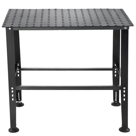 Beefy Heavy Duty Welding Table 36 By 24 Inches With 800 Lbs Capacity, Rugged Welding Workbench For Assembly And Repair, 0.63 Inch Fixture Holes
