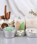 White Soy Wax Flakes For Candle Making 2 Pound Bulk 100 Percent Natural Soy Wax Premium Quality DIY Candles displayed in various shapes