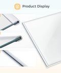 Close-up of edges on Upgraded Freezer Glass Shelf 11.69 By 9.88 Inches Replacement W11130203 Heavy Duty Tempered Glass