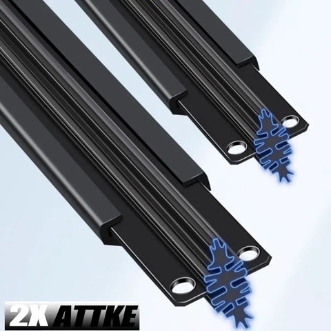 Premium All Weather Windshield Wiper Blades 26 Plus 18 Inch For 2016 Through 2021 Honda Civic showing Teflon coated blades in black.