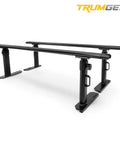 Heavy Duty Truck Ladder Rack With 800 Lbs Capacity For Large Size Pickups, Aluminum Construction, Rust Resistant, Weatherproof Coating, Lightweight Yet Durable, Easy Mounting And Secure Cargo Storage. Black aluminum pickup ladder rack