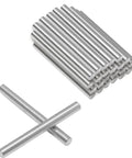 M3 X 30mm Stainless Steel Dowel Pins 50 Pack Heavy Duty Shelf Support Pegs For Cabinets Shelves And Furniture Fixings 304 Stainless Rust Resistant