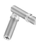 Upgrade Your Ride With These Boxonly M12x1.5 To M12x1.5 50mm Wheel Stud Conversion Kit Bolts Made For BMW Z3 Z4 And 3 Series Series Cars Offering Rock Solid Chrome Steel Rust Resistance And Super Easy Alignment Every single Time. Chrome steel M12x1.5 50mm wheel stud conversion bolts, close-up on white background