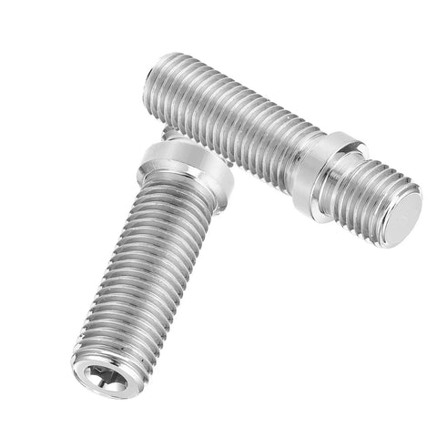 Upgrade Your Ride With These Boxonly M12x1.5 To M12x1.5 50mm Wheel Stud Conversion Kit Bolts Made For BMW Z3 Z4 And 3 Series Series Cars Offering Rock Solid Chrome Steel Rust Resistance And Super Easy Alignment Every single Time. Chrome steel M12x1.5 50mm wheel stud conversion bolts, close-up on white background