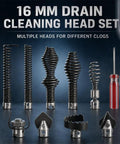 Heavy Duty 10 Piece Drain Cleaner Heads For General Wire Speedrooter 92 Flexible Spring Loaded Pipe Clog Removers built tough with multiple heads for various clogs.
