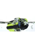 Cordless Ultra Rugged Barcode Scanner Kit With USB, Cradle And Power, submerged in water, industrial green body