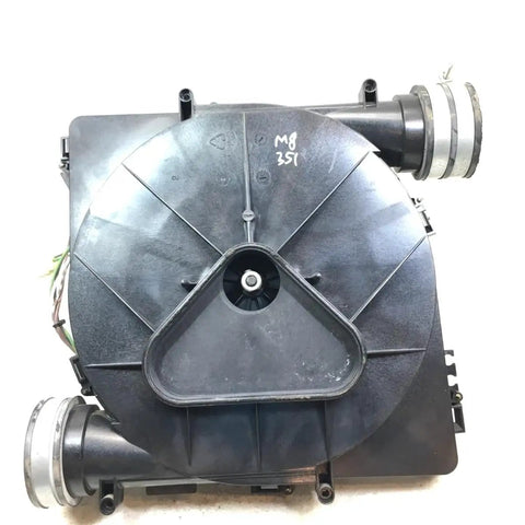 Robust Aftermarket Draft Inducer Blower Motor Compatible With Carrier Bryant Furnace Systems top view showing motor assembly.