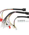 Wiring harness for Built Like A Tank 3960W Electric Motorcycle Controller with connectors and screws.