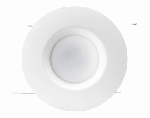Flicker-Free 5 and 6 Inch LED Recessed Downlight Kit, Dimmable, 1000 Lumens, 5000K Daylight, front view