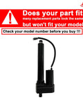 12V Electric Actuator For Powerfold Decks Replacement Part Compatible With 3348 3452 3452R 3461 3461R 3472 3472R 3552R 3561R 3572R 3661 3761R black actuator with warning text