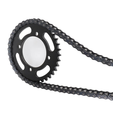 428 Chain Sprocket Kit With Front 16T 17mm Bore And Rear 37T Sprockets Plus Chain Breaker for Chinese 50cc to 190cc bikes chain view