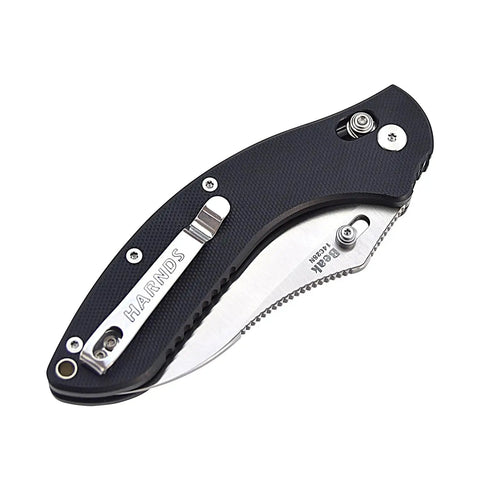 EDC Folding Knife With 14C28N Satin Blade, Rugged G10 Handle, Two Position Pocket Clip for Camping And Everyday Carry, Model CK3502