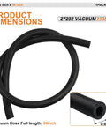 Heavy Duty Brake Booster Vacuum Hose 11 32 Inch Inner Diameter 9mm 3 Foot Length 85 PSI Working Pressure Replacement Vacuum Line