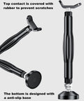 Motorcycle Wheel And Chain Cleaning Stand With Adjustable Height, rubber-coated contact, anti-slip base, black finish
