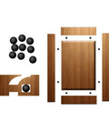 Cabinet Door Spacers Set For One Quarter Inch Grooves, Rubber Ball Stabilizers For Raised Panel Cabinets, Black Color, auto center alignment