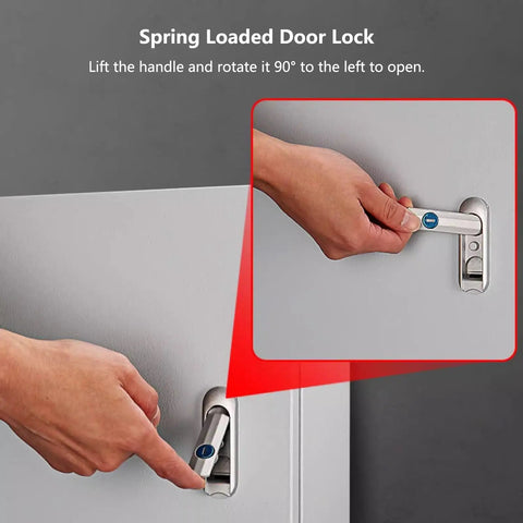 Built Tough Outdoor Electrical Junction Box Weatherproof Enclosure With Dustproof Seal Safety Locks And Mounting Plates Large 39x31x8 Inch Outdoor Equipment Case For Rugged Outdoor Installations spring-loaded door lock in use