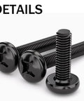 VESA Compatible M4 12mm TV And Monitor Wall Mount Screws With Washers For 75x75mm And 100x100mm Brackets Stainless Steel Rust Resistant Easy