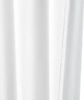 Close-up view of white room darkening blackout curtain panels with grommets set of 2, 52 by 63 inches, highlighting smooth texture.