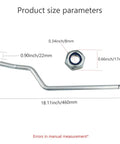 Left And Right Steering Drag Link Set Heavy-Duty For L100 L105 L107 L108 L110 L111 L118 L120 L130 G110 Direct Fit Also Compatible With Sabre Scotts L1742 L17-542 L2048 L2548 14-542GS 1642HS 1742HS Replacement Tie Rods, 460mm