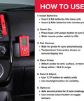 How to use Dual Zone Temperature Probe Kit With Wireless Readings And Remote Sensor Pro Grade Digital Thermometer Backlit LCD