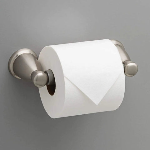 3 Piece Satin Nickel Bathroom Hardware Set With 24 Inch Towel Rack Towel Ring And Toilet Paper Holder For A Slick Modern Bathroom Decor