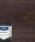 Smoking Hot Mahogany Reactive Wood Stain in container, showcasing deep mahogany tint ideal for furniture and flooring.
