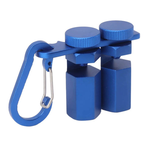 Stair Gauge Attachment With Anti Slip Hex Knob And Easy Grip Thumb Screw High Strength Aluminum Alloy Framing Square Tool, Blue Finish