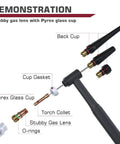 TIG Welding Torch Accessories Must-Have All-In-One 71-Piece Kit With Alumina Nozzles, Collets, Stubby Gas Lens, Glass Cups Demo