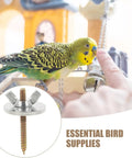 12 Sets Bird Cage Screws Fixing Kit For Stands And Cages Durable Silver Iron Hardware With Screws Cage Nuts Rails Perches And Springboards For Quick Assembly And Secure Mounts, budgie on cage perch