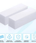 Two solid rectangular UHMW Tapping Block Three Pack Rectangular Solid Plastic Blocks For Machining And Workshop Use, durable and low friction.