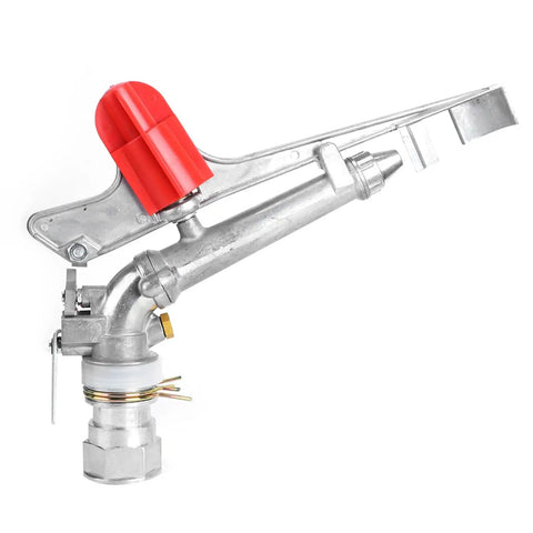 Heavy Duty Zinc Alloy Rocking Arm Sprinkler With One Point Five Inch Female Thread For Farm Watering And Industrial Cooling, featuring copper tips.
