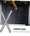 Two Piece Linear Rail Guide Kit For CNC Machines And 3D Printers Pro Grade High Precision Aluminum Rails For Automated Equipment Smooth Linear Motion Accessories For Precise Milling Routing And Printing Projects, steel rails for 3D printer linear axis