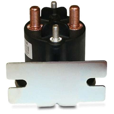 Heavy Duty 12V DC Contactor Straight Swap For Ford Lincoln Mercury top view showing terminals and robust design for electrical use