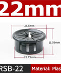 Sweet 100 Piece Black Snap-On Hole Covers 16-50mm Desk Wire Cable Grommet Kit For Tidy Vibe And Neat Hidden Cables Perfect Fit For Cabinet Panels With Integrated Elastic Clamping Feet, 22mm plastic