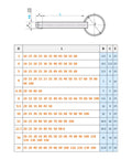 Solid 5MM Quick Release Pin For Line Array Speakers, Stainless Steel Build dimensions and specifications table.