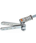 Outboard Kicker Motor Steering Kit With Steering Wheel Linkage, 24 Inch Zinc Plated Rod, Quick Disconnect Assemblies, Custom Fit By Cutting Rod