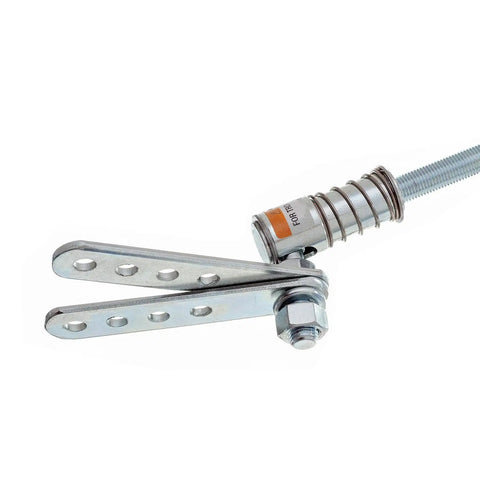 Outboard Kicker Motor Steering Kit With Steering Wheel Linkage, 24 Inch Zinc Plated Rod, Quick Disconnect Assemblies, Custom Fit By Cutting Rod