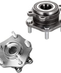 Front Wheel Bearing Hub Brake Kit with Drilled And Slotted Rotors And Ceramic Pads For 2014 2019 Nissan Rogue, 12.60 Inch