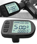 For KT Lcd 5 Ebike Display With Smart Voltage Detection For 24V 36V 48V Water Resistant Color Screen Shows Speed And Battery Life. Mounted on ebike handlebar